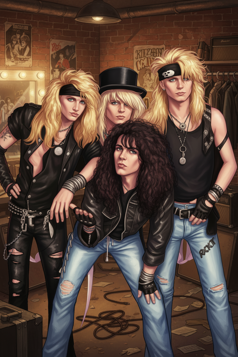 Poison Backstage Portrait