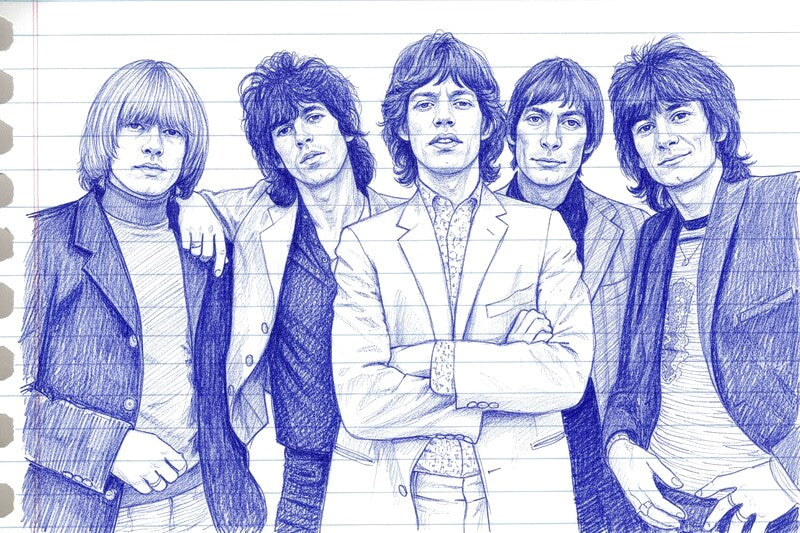 THE ROLLING STONES: A BALLPOINT PEN MASTERPIECE