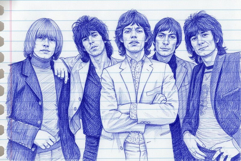 THE ROLLING STONES: A BALLPOINT PEN MASTERPIECE