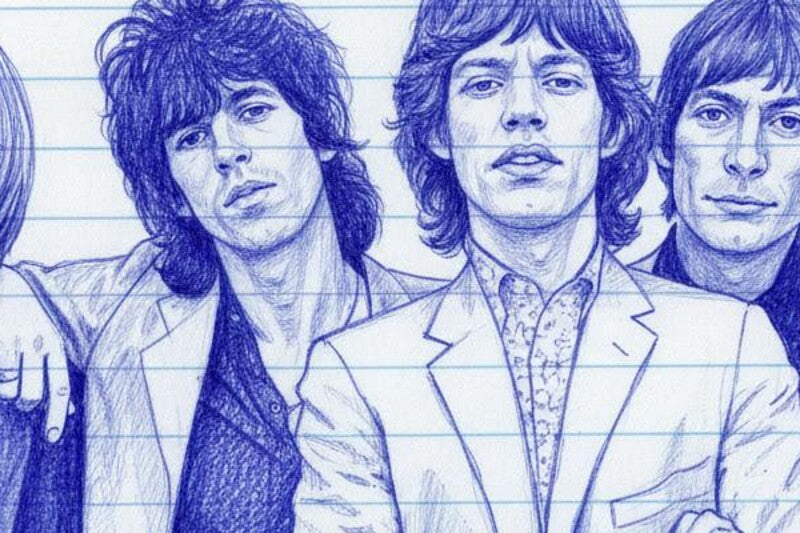 THE ROLLING STONES: A BALLPOINT PEN MASTERPIECE